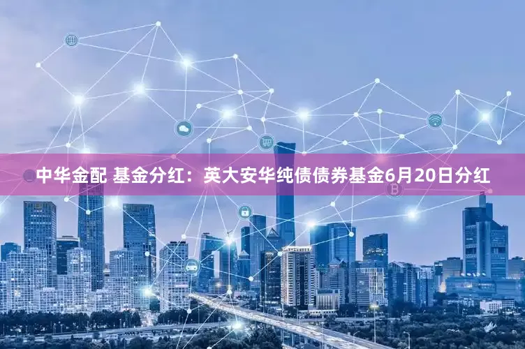 中华金配 基金分红：英大安华纯债债券基金6月20日分红