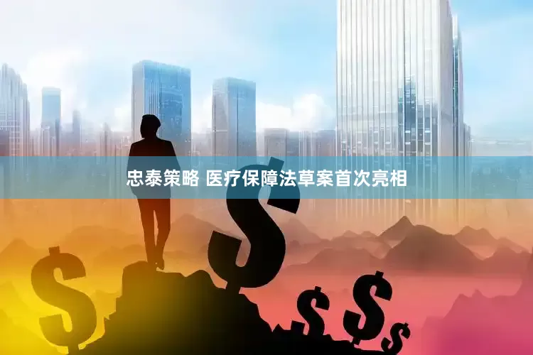 忠泰策略 医疗保障法草案首次亮相